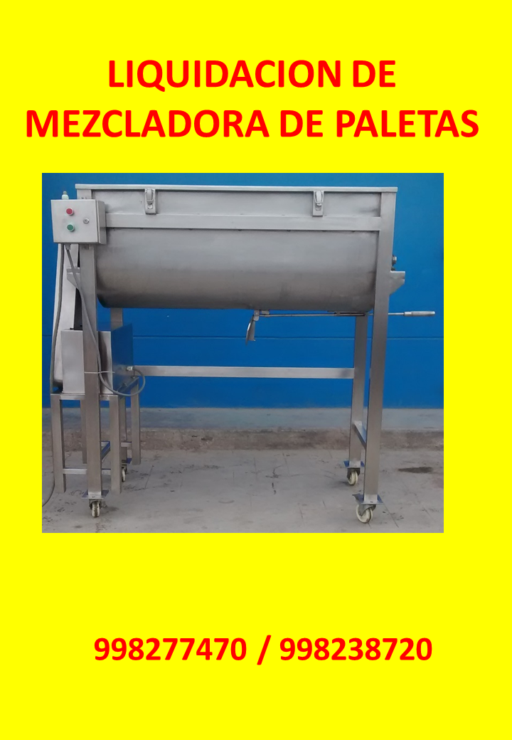 FABRICAMOS MEZCLADORAS HORIZONTALES Y VERTICALES EN ACERO INOXIDABLE 